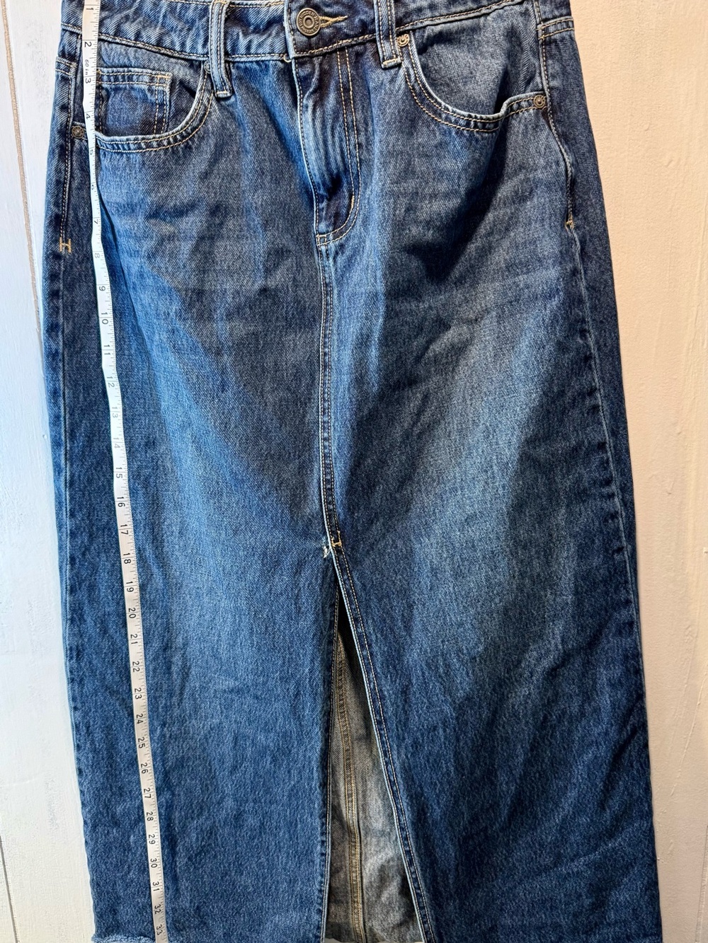 Hidden Women’s Denim Jeans Skirt - Blue